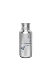 Kivanta 500 ml Edelstahl Trinkflasche (ohne Deckel) | Hund / Dackel