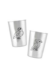 LunchBuddy Edelstahl Trinkbecher-Set / Wellensittich