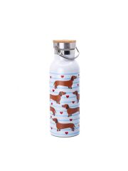 Sass & Belle isolierte Edelstahlflasche / 500 ml - Dackel