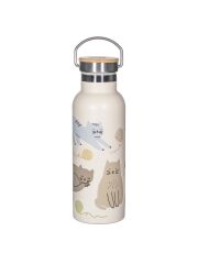 Sass & Belle isolierte Edelstahlflasche / 500 ml - Katze