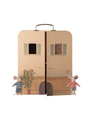 Maileg Puppenstube im Koffer -  "SuitCasa" mit kleiner Bruder & kleine Schwester