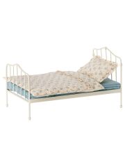 Maileg Metallbett für Kaninchen und Teddys (blau)