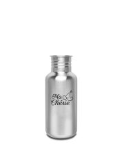 Kivanta 500 ml Edelstahl Trinkflasche "Kirsche" (ohne Deckel) / mit o. ohne Personalisierung (2 Variationen)