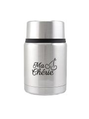 Kivanta Edelstahl Isolierbehälter 450 ml mit Becher - Kirsche (2 Variationen)
