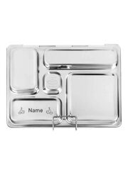 LunchBuddy Lunchbox "5 Stars" mit 5 Fächern - "Kirsche" (mit Personalisierung)