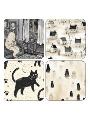 LunchBuddy Add-On Magnetset für LunchBuddy Duo & 5 Stars / 4teilig - Katzen & Geister
