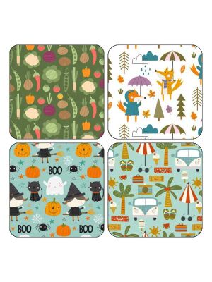 LunchBuddy Add-On Magnetset für LunchBuddy Duo & 5 Stars / 4teilig - Rund ums Jahr (1)