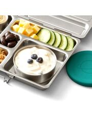 PlanetBox Big Round Dipper (Rover) mit Silikondeckel