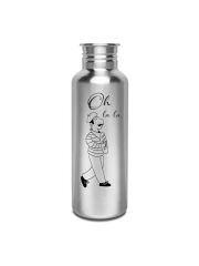 Kivanta 750 ml Edelstahlflasche (ohne Deckel) - lart de vivre a la française