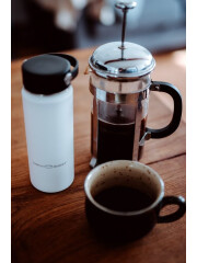 LunchBuddy 350 ml Wide &quot;Kaffee&quot; Isolierflasche (natur) mit Kaffee-Deckel - Espresso