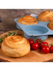 LURCH FlexiStarter "BurgerBun" Backform für Burgers, kleines Brot und Kuchen