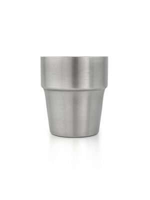 Doppelwandiger Edelstahlbecher / stapelbar