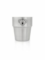 Doppelwandiger Edelstahlbecher / stapelbar - Gravurmotiv "Koala"