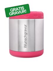 LunchBuddy Edelstahl Isolierbehälter 700 ml - Pink - mit Wunschgravur