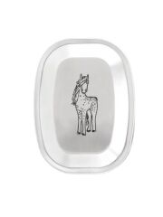 Edelstahl Deckel für Kivanta Lunchbox XL - Pferd (mit o. ohne Personalisierung)