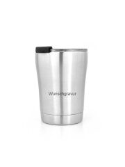 LunchBuddy isolierter Kaffeebecher 250 ml - inkl. Wunschgravur / 15 Schriftarten