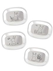 Edelstahl Deckel für Kivanta Lunchbox XL 4er Set - Hase