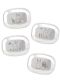Edelstahl Deckel für Kivanta Lunchbox XL 4er Set - Hase