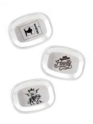 Edelstahl Deckel für Kivanta Lunchbox XL - Cowboy & Cowgirl / 3er Set