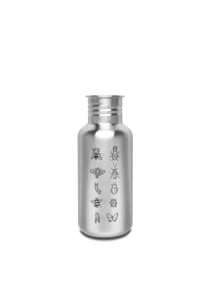 Kivanta 500 ml Edelstahl Trinkflasche (ohne Deckel) | Insekten