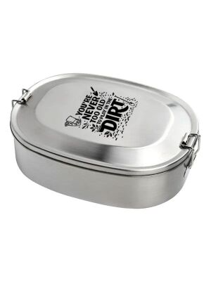 Kivanta Brotdose XL aus Edelstahl | Garten II + extra neutraler Deckel (personalisierbar)
