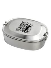 Kivanta Brotdose XL aus Edelstahl | Garten II + extra neutraler Deckel (personalisierbar)