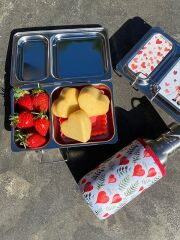 LunchBuddy Lunchbox Duo, Basic-Magnete &amp; Add-Ons + Blafre Trinkflasche
