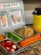 LunchBuddy Lunchbox "Bento Five" (blau) mit Personalisierung & Flasche gratis - Herzen