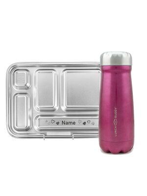 LunchBuddy Lunchbox "Bento Five" (rosa) mit...