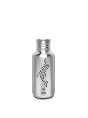 Kivanta 500 ml Edelstahl Trinkflasche (ohne Deckel) | LOVE WATER Edition (Wal)