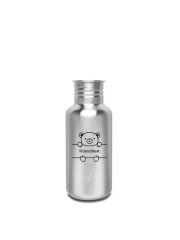 Kivanta 500 ml Edelstahl Trinkflasche (ohne Decke) | Tiere inkl. Personalisierung (13 Variationen)
