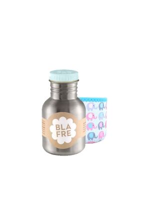 Blafre Edelstahl-Trinkflasche 300 ml mit Kivanta Isolierhülle – Elefant