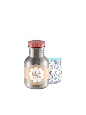 Blafre Edelstahl-Trinkflasche 300 ml mit Kivanta Isolierhülle – LOVE WOOD (Hase)