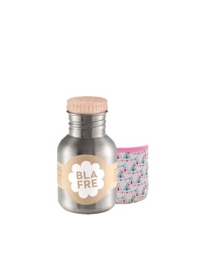 Blafre Edelstahl-Trinkflasche 300 ml mit Kivanta Isolierhülle – Camping (rosa)