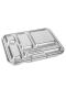 LunchBuddy Lunchbox "Bento Five" (blau) mit Wunschgravur / 15 Schriftarten
