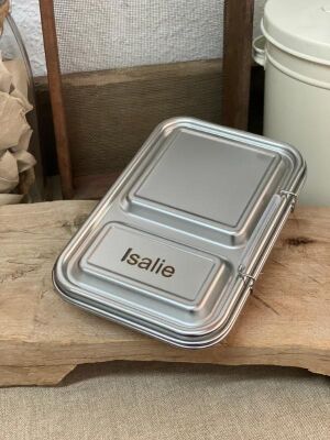 LunchBuddy Lunchbox "Bento Twin" - transparent / "Isalie" B-Ware