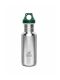 Kivanta 500 ml Edelstahl Trinkflasche inkl. Loop-Cap | Dunkelgrün