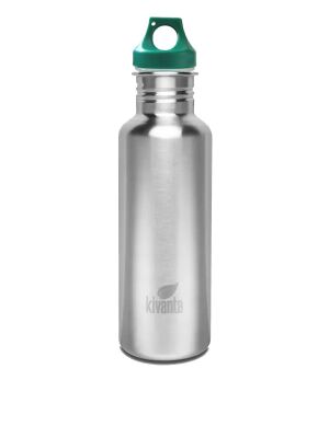 Kivanta 750 ml Edelstahl Trinkflasche inkl. Loop Cap | Dunkelgrün