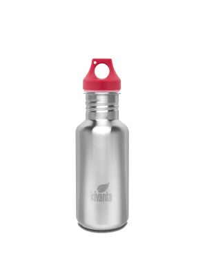 Kivanta 500 ml Edelstahl Trinkflasche inkl. Loop-Cap | Rot