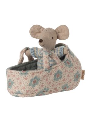 Maileg Tragetasche für die Babymaus (blau)