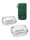 LunchBuddy Edelstahl-Lunchbox "Airtight" Set | Nr. 01 & 02 mit Isolierhülle "Matrix"