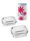 LunchBuddy Edelstahl-Lunchbox "Airtight" Set | Nr. 01 & 02 mit Isolierhülle "Flowers"