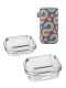 LunchBuddy Edelstahl-Lunchbox "Airtight" Set | Nr. 01 & 02 mit Isolierhülle "Retro Rainbow"