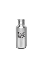 Kivanta 500 ml Edelstahl Trinkflasche (ohne Deckel) | Rockband (Schlagzeug)