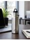 Kivanta 1200 ml Edelstahl Trinkflasche inkl. Loop Cap | Schwarz