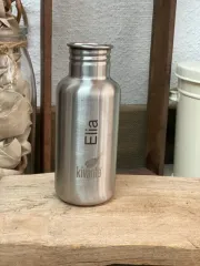 Kivanta 500 ml Edelstahlflasche mit Loop & Namensgravur:Elia
