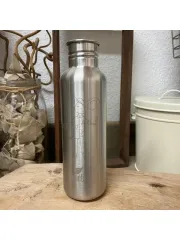 Kivanta 750 ml Edelstahl Trinkflasche (ohne Deckel) - Malermaus (B-Ware)