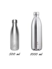 Kivanta 500 ml Isolierflasche mit Gravur &amp; Gratis Fleeceschal | Tiere der Savanne