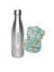 Kivanta 500 ml Isolierflasche mit Gravur & Gratis Fleeceschal | Tiere der Savanne