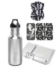 LunchBuddy Lunchbox + Flasche inkl. Gravur, Schal & Magnetset gratis | Kleines Gespenst